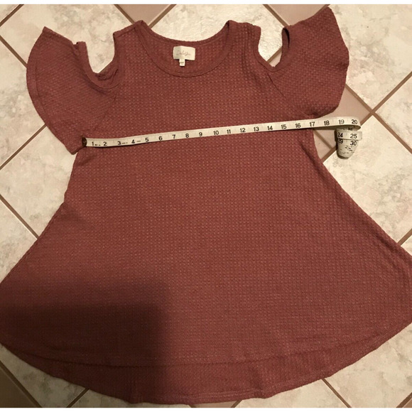 Anthropologie Deletta Mauve Cold-Shoulder Top - Size Small - New with Tags - Picture 5 of 8